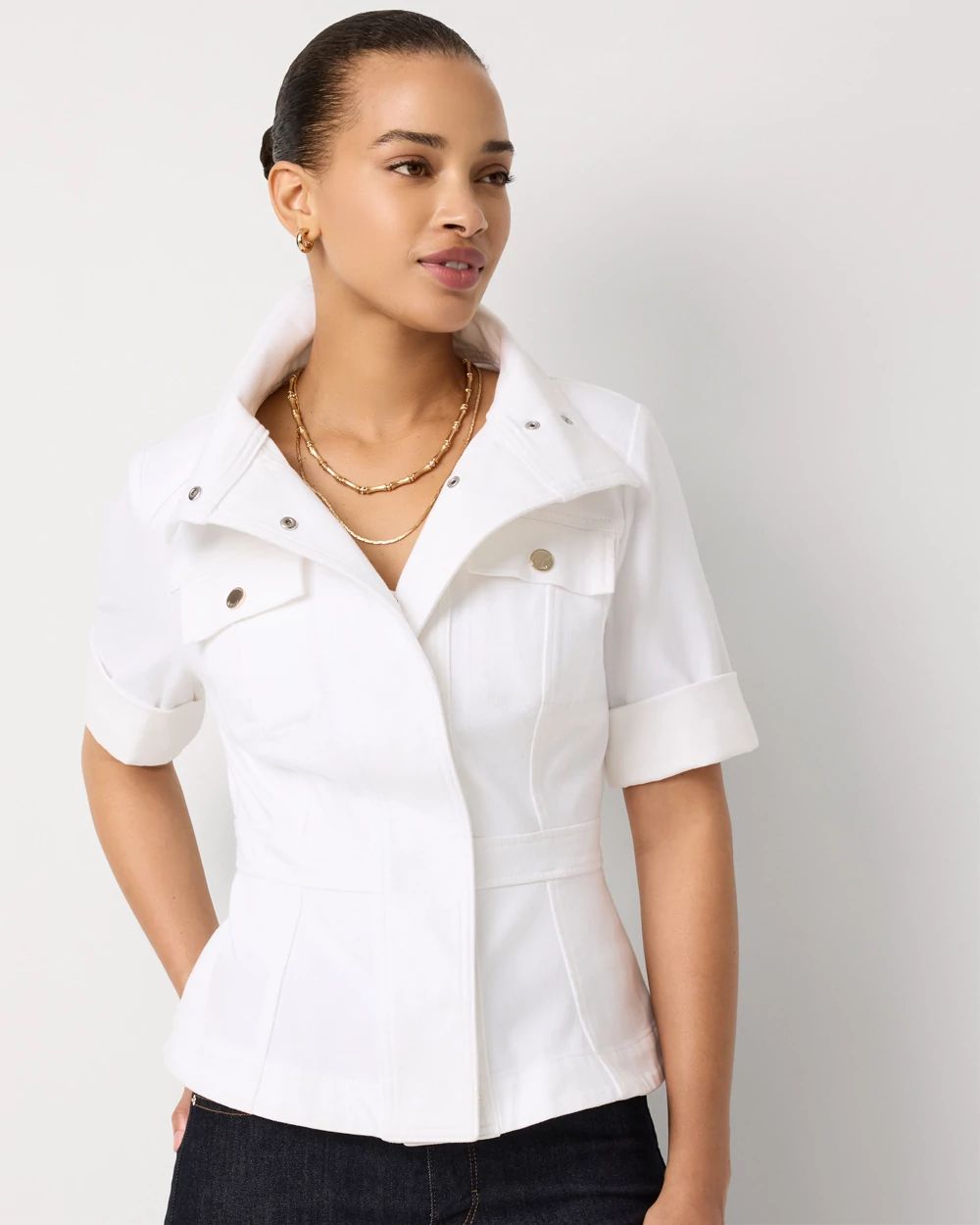 Mixed Stitch Mock Neck Sweater | White House Black Market